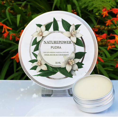  Doğal Krem Koltuk Altı Deodorantı Ter Kokusu Önleyici Pudra Esanslı 50 ml