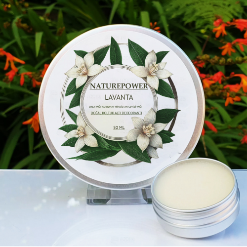 Doğal Krem Koltuk Altı Deodorantı Ter Kokusu Önleyici Lavanta Esanslı 50 ml 