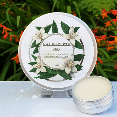  Doğal Krem Koltuk Altı Deodorantı Ter Kokusu Önleyici Libre Parfüm Esanslı 50 ml 